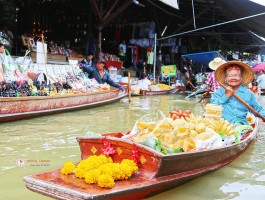 泰国曼谷的水上市场图片_曼谷的水上市场位于哪条河上